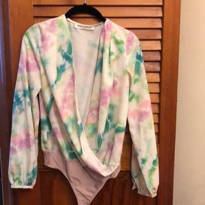 Tie dye bodysuit